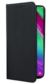 Кожени калъфи Кожени калъфи за Samsung  Кожен калъф тефтер и стойка Magnetic FLEXI Book Style за Samsung Galaxy A40 A405F черен